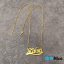 گردنبند طلا 18 عیار طرح ZAHRA