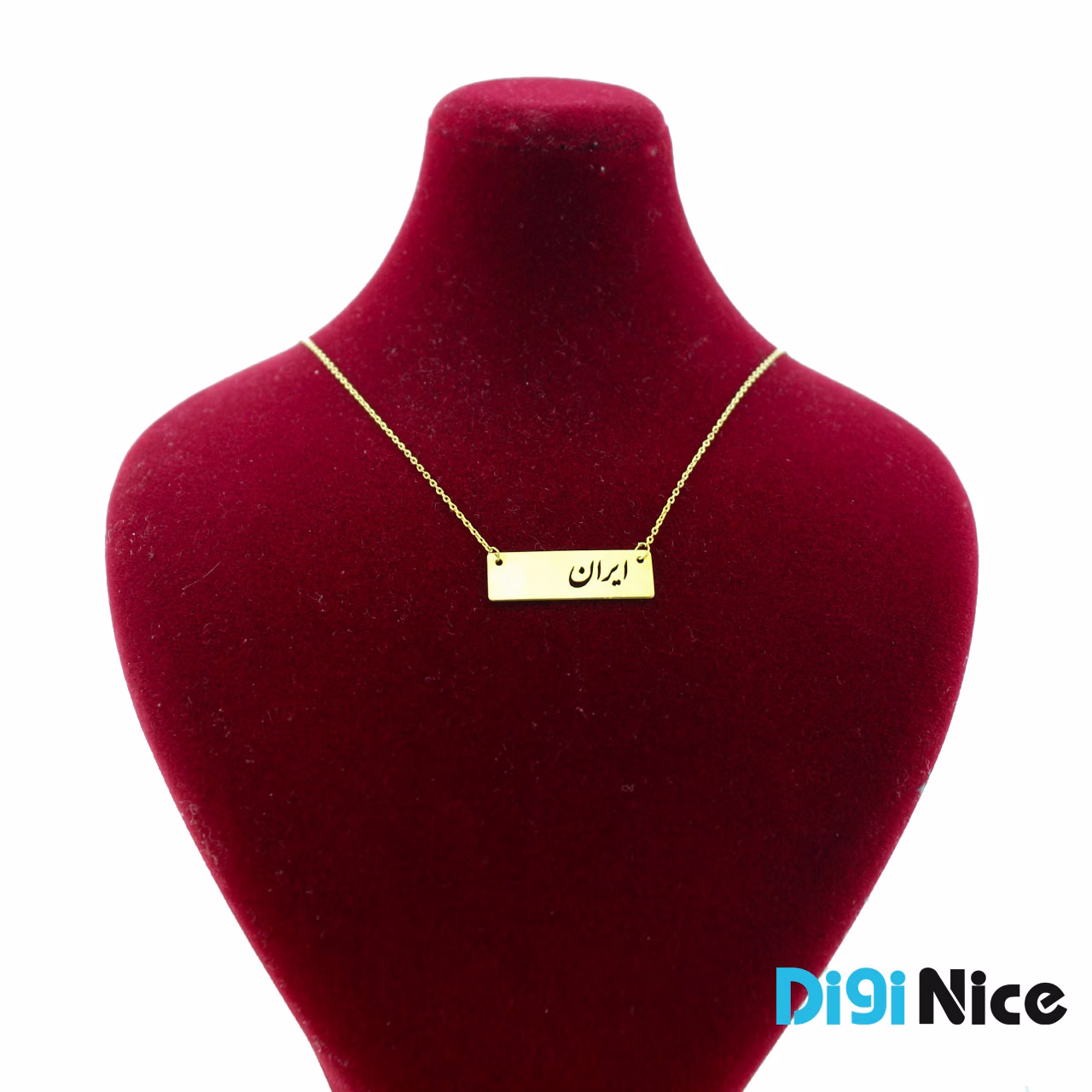 گردنبند طلا 18 عیار طرح ایران (کد DN-P2259)