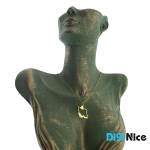 گردنبند طلا 18 عیار طرح ایران (کد DN-P2293)