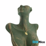 گردنبند طلا 18 عیار طرح ایران (کد DN-P2317)