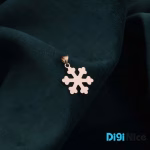 گردنبند طلا 18 عیار طرح برف