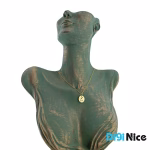 گردنبند طلا 18 عیار طرح حرف میم (کد DN-P2241)
