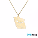 گردنبند طلا 18 عیار طرح ایران