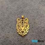 گردنبند طلا 18 عیار طرح شیر