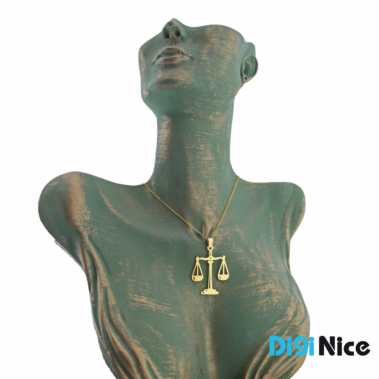 گردنبند طلا 18 عیار طرح عدالت (کد DN-P2336)
