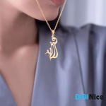 گردنبند طلا 18 عیار طرح فرزانه