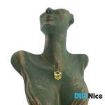 گردنبند طلا 18 عیار طرح فلامینگو (کد DN-P2327)