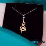 گردنبند طلا 18 عیار طرح پوریا