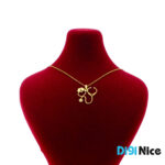 گردنبند طلا 18 عیار طرح گوشی پزشکی (کد DN-P2353)