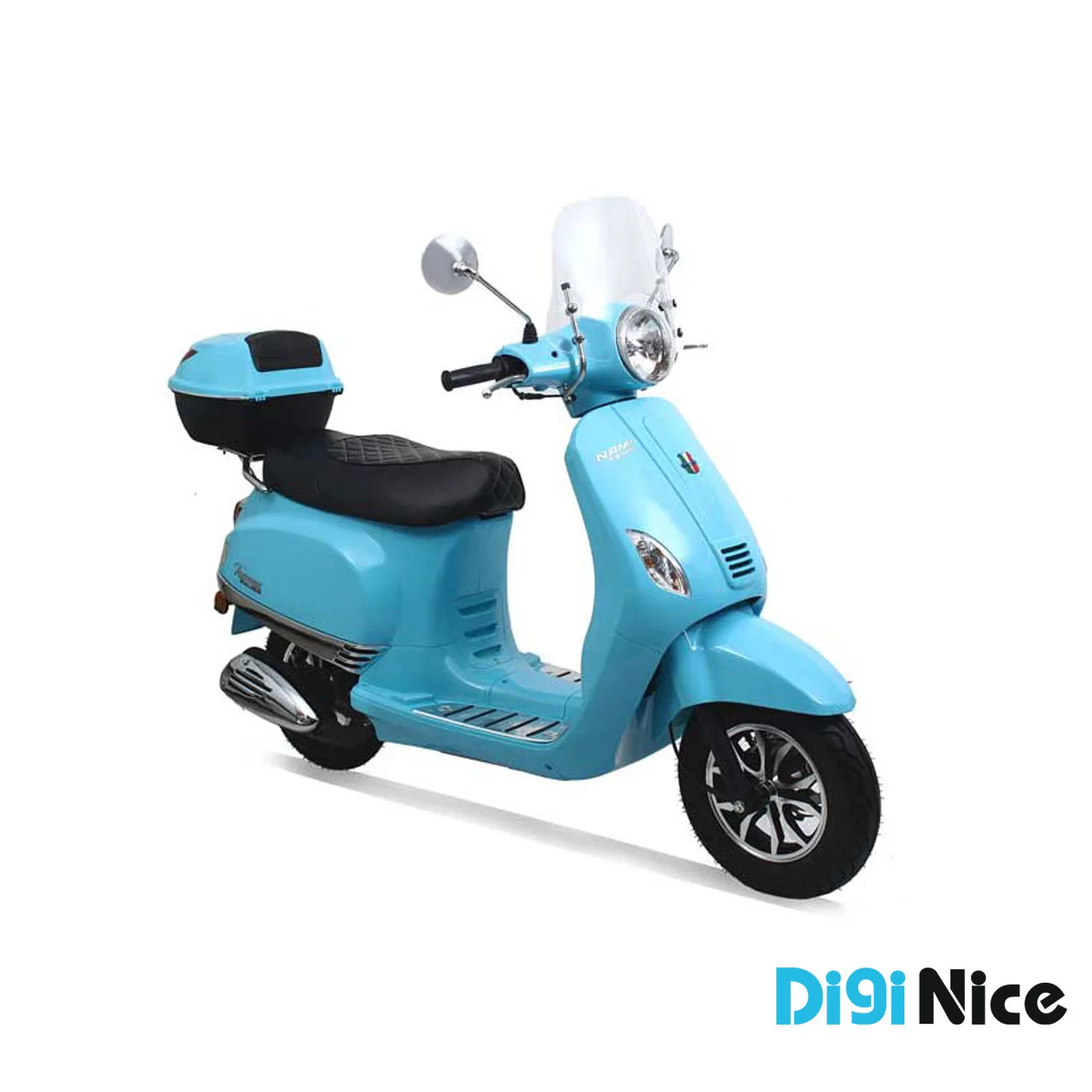 موتور سیکلت نامی مدل TS150 رنگ آبی - نمای جلو