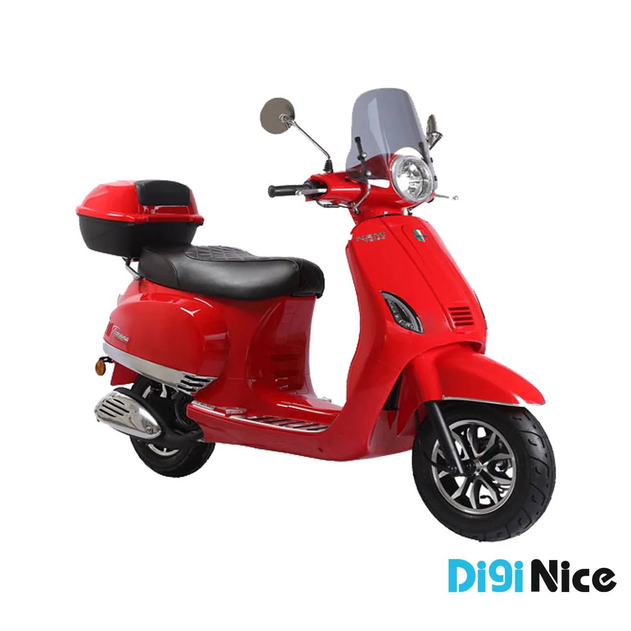 موتور سیکلت نامی مدل TS150 رنگ قرمز - نمای جلو