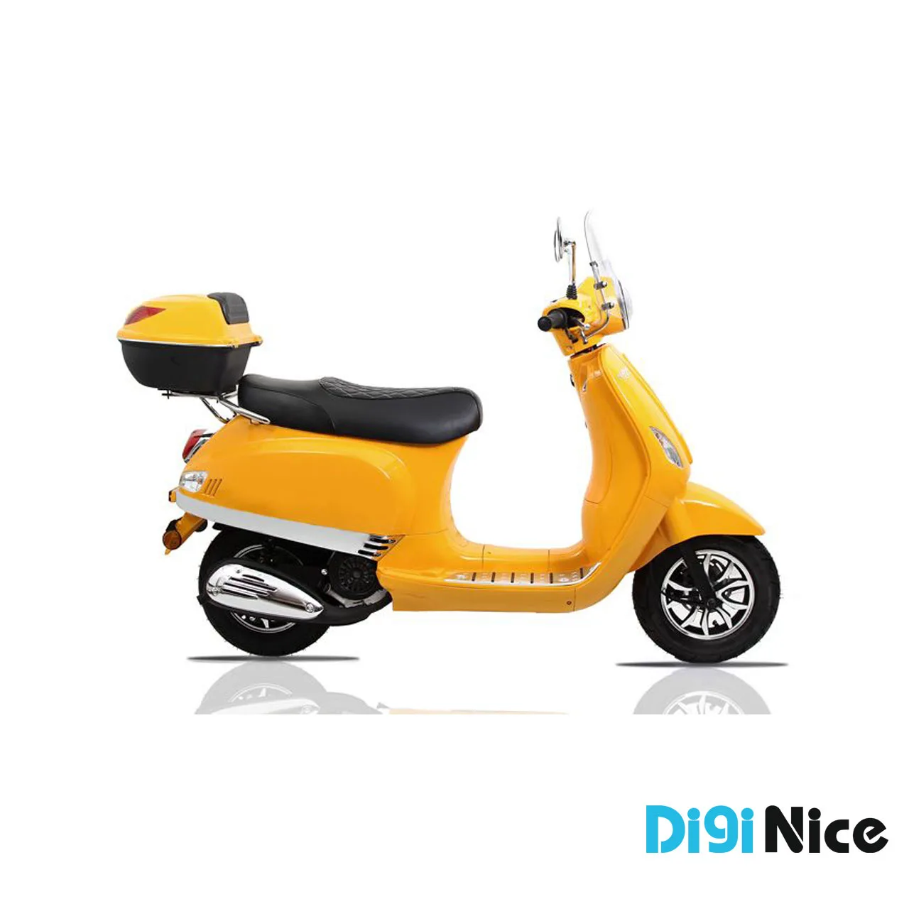 موتور سیکلت نامی مدل TS150 رنگ زرد - نمای بغل