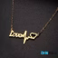 گردنبند طلا 18 عیار طرح Love