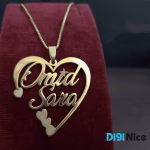 گردنبند طلا 18 عیار طرح امید سارا