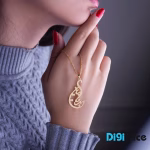 گردنبند طلا 18 عیار طرح بنیامین