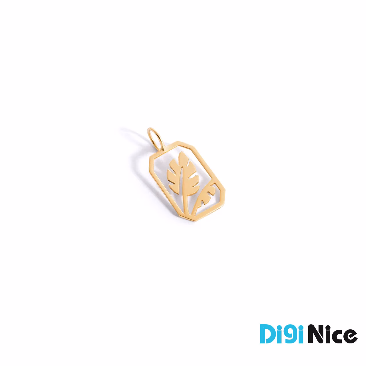 گردنبند طلا 18 عیار طرح برگ