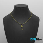 گردنبند طلا 18 عیار طرح کلید