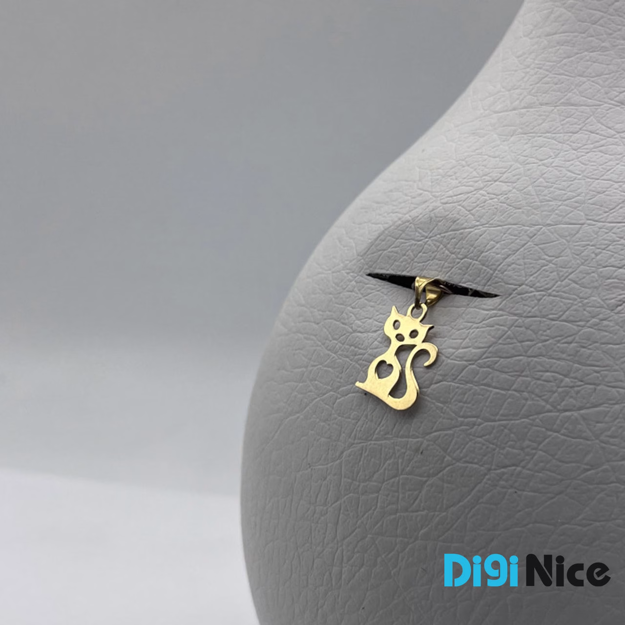گردنبند طلا 18 عیار طرح گربه