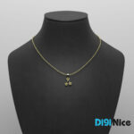 گردنبند طلا 18 عیار طرح گیلاس