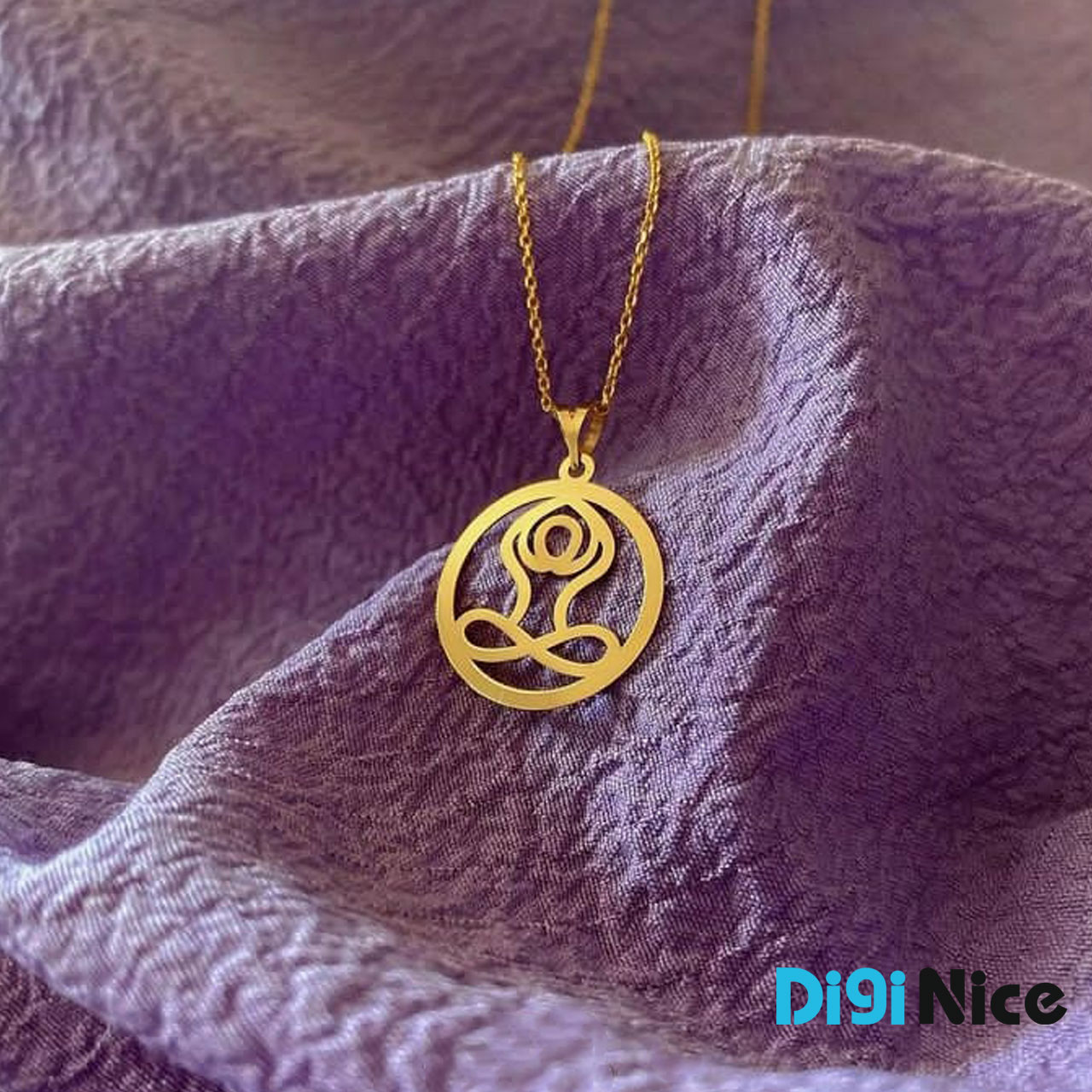 گردنبند طلا 18 عیار طرح یوگا