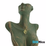 گردنبند طلا 18 عیار طرح عاطفه Atefeh (کد DN-P2523)