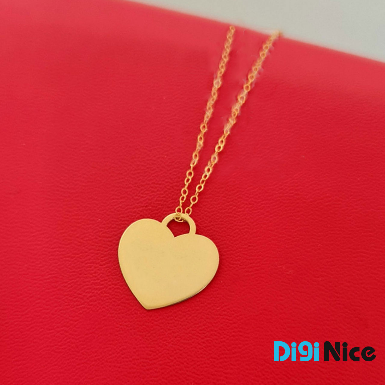 گردنبند طلا 18 عیار طرح قلب (کد DN-P2556)