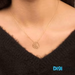 گردنبند طلا 18 عیار طرح مامان DigiNice.com 1281