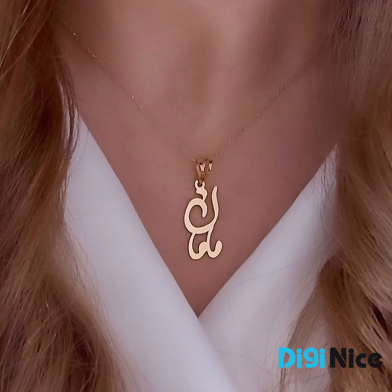 گردنبند طلا 18 عیار طرح مامان