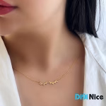 گردنبند طلا 18 عیار طرح چشم