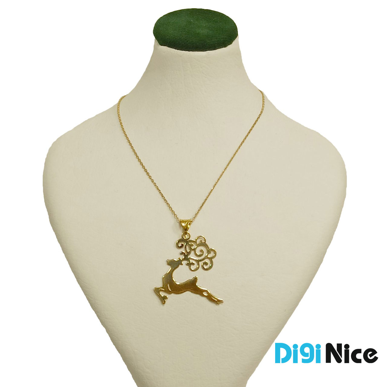 گردنبند طلا 18 عیار طرح گوزن
