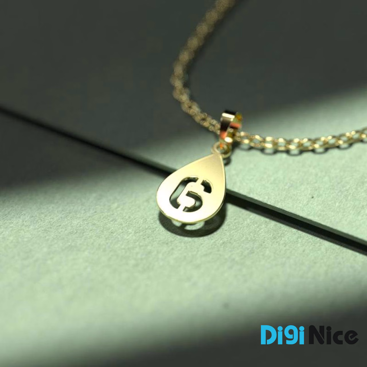 گردنبند طلا 18 عیار طرح G