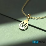 گردنبند طلا 18 عیار طرح M