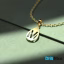 گردنبند طلا 18 عیار طرح M