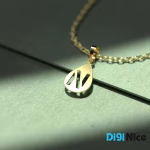 گردنبند طلا 18 عیار طرح N