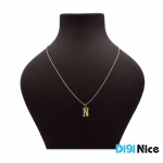 گردنبند طلا 18 عیار طرح N
