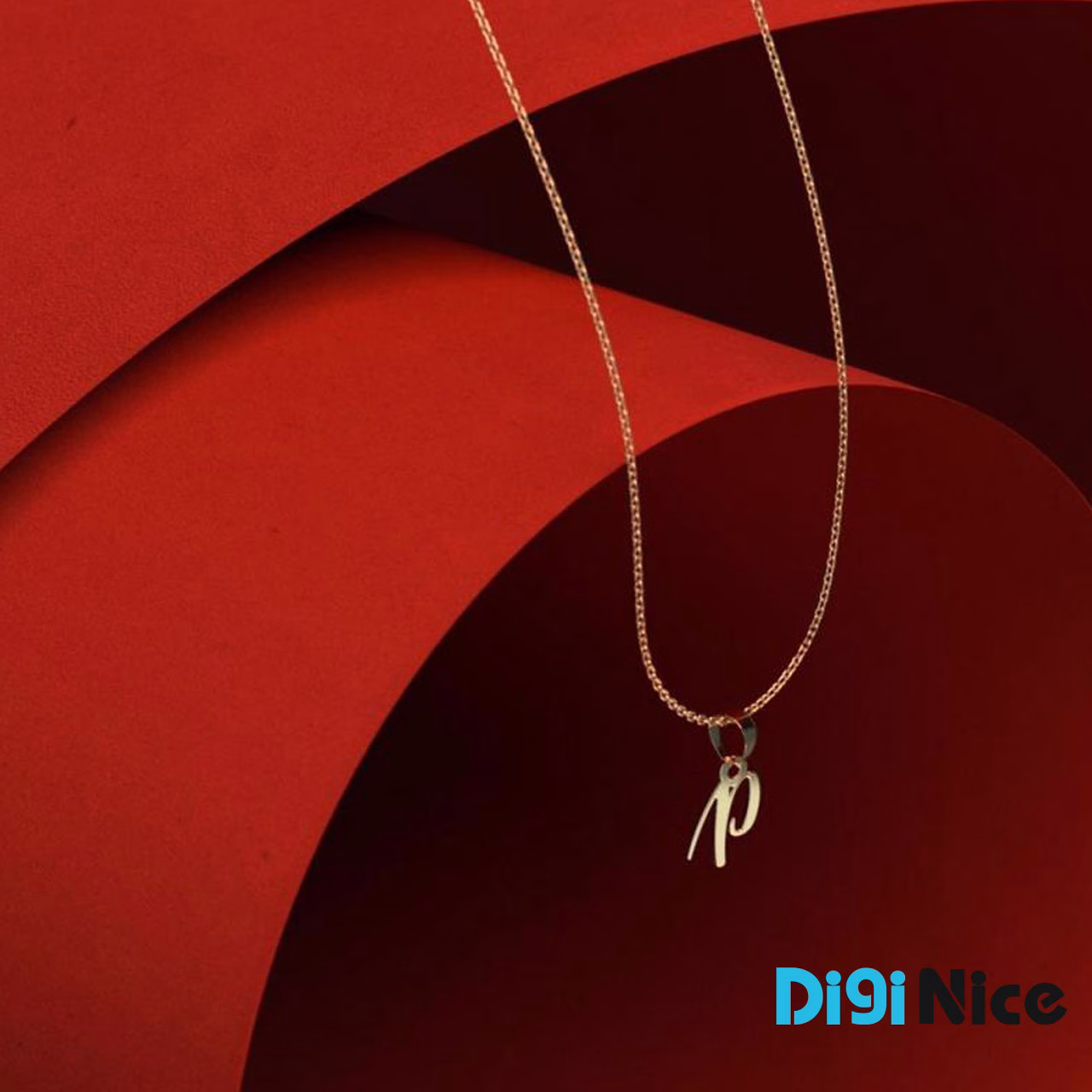 گردنبند طلا 18 عیار طرح P