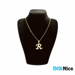 گردنبند طلا 18 عیار طرح R