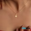 گردنبند طلا 18 عیار طرح T