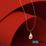 گردنبند طلا 18 عیار طرح W
