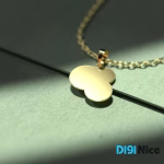 گردنبند طلا 18 عیار طرح ابر
