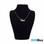 گردنبند طلا 18 عیار طرح تینا