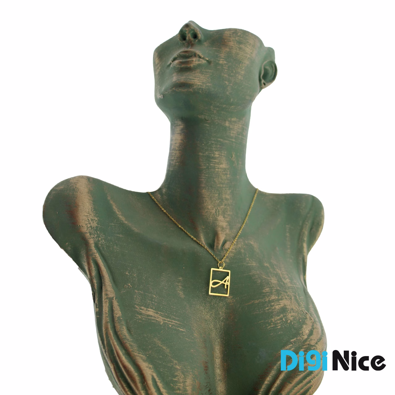 گردنبند طلا 18 عیار طرح حرف لاتین A (کد DN-P2660)
