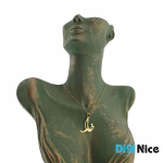 گردنبند طلا 18 عیار طرح خدا (کد DN-P2996)