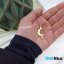 گردنبند طلا 18 عیار طرح ماه و ستاره (کد DN-P2819)