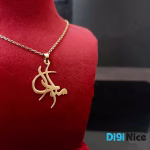 گردنبند طلا 18 عیار طرح ملودی
