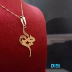 گردنبند طلا 18 عیار طرح هدیه