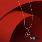 گردنبند طلا 18 عیار طرح گربه