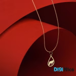گردنبند طلا 18 عیار طرح گرگ
