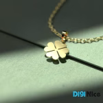 گردنبند طلا 18 عیار طرح گل