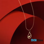 گردنبند طلا 18 عیار طرح گوزن